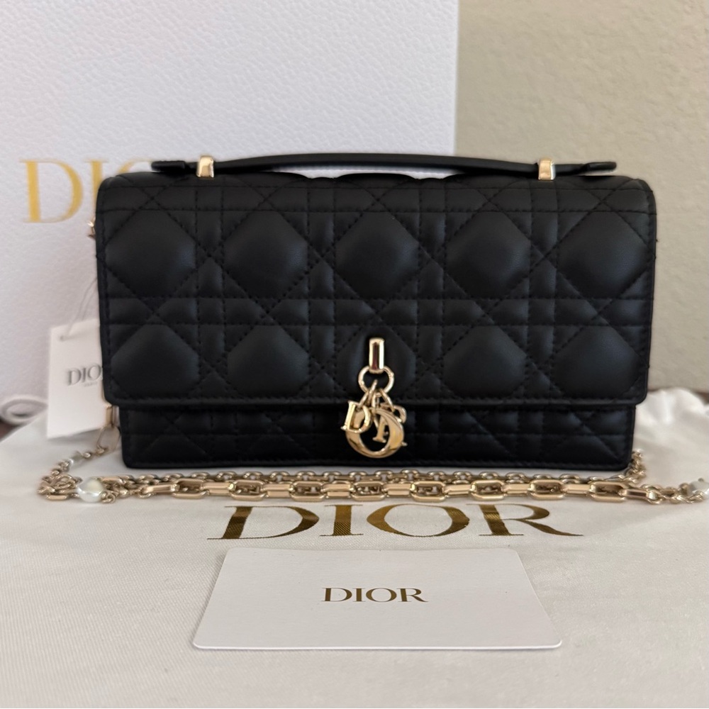 ❌SOLD❌NEW DIOR My Dior Mini Lambskin Leather Crossbody Bag - Picture 3 of 9